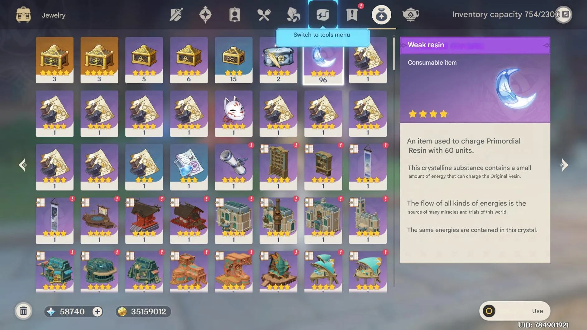 GI1357 AR55 Europe 80000+ Primogems Not Rolled Starter 